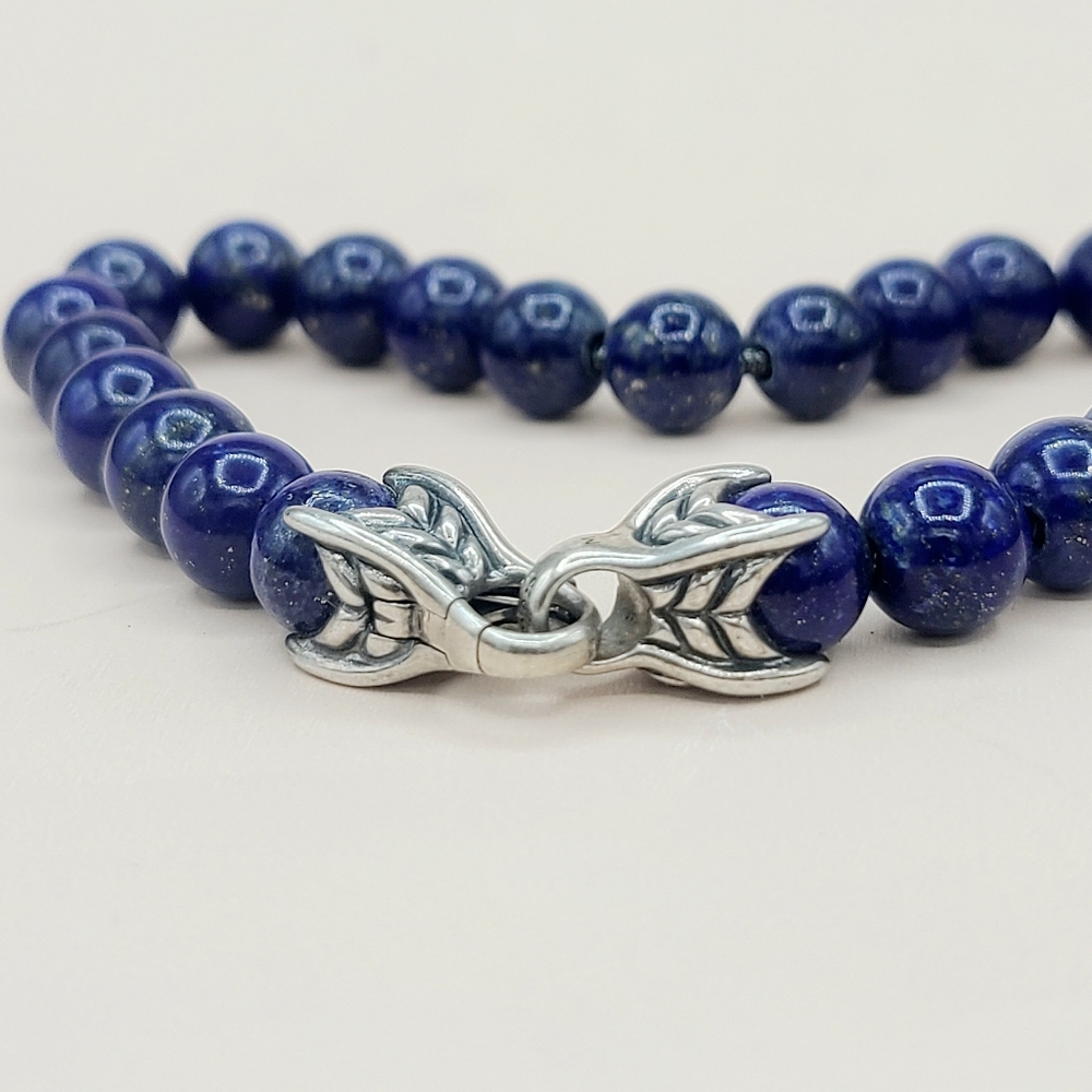 David Yurman Spiritual Beads Bracelet With Lapis Lazuli - Picture 8 of 9
